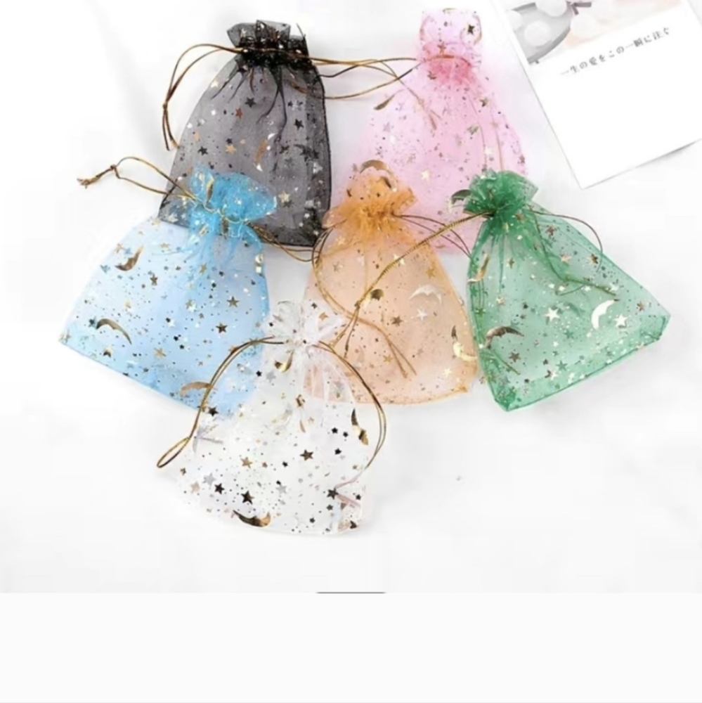 20 Count Moon/Star bags 2"x3" assorted colors New